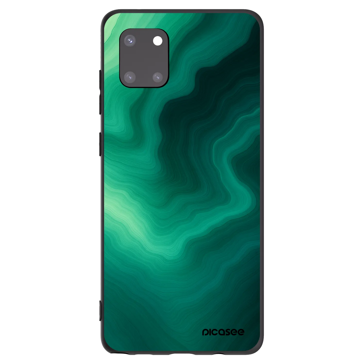 Picasee silikonový černý obal pro Samsung Galaxy Note 10 Lite N770F - Malachite