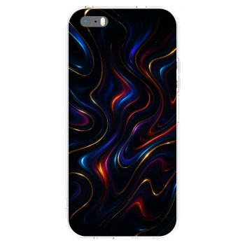 Picasee silikonový průhledný obal pro Apple iPhone 5/5S/SE - Noir