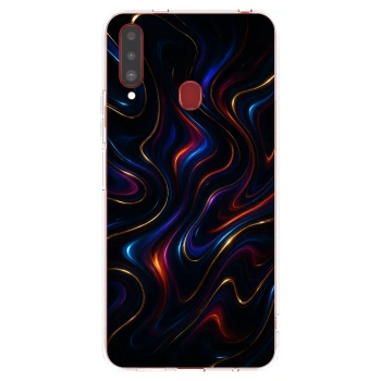 Picasee silikonový průhledný obal pro Samsung Galaxy A20s - Noir