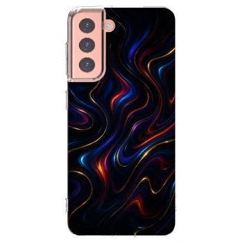 Picasee silikonový průhledný obal pro Samsung Galaxy S21 5G G991B - Noir