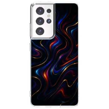 Picasee silikonový průhledný obal pro Samsung Galaxy S21 Ultra 5G G998B - Noir