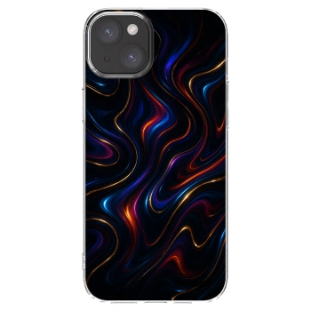 Picasee silikonový průhledný obal pro Apple iPhone 15 Plus - Noir