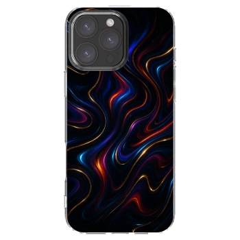 Picasee silikonový průhledný obal pro Apple iPhone 16 Pro Max - Noir