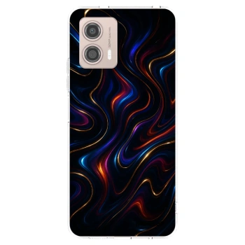 Picasee silikonový průhledný obal pro Motorola Moto G53 5G - Noir