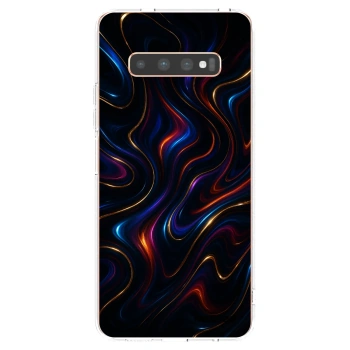 Picasee silikonový průhledný obal pro Samsung Galaxy S10 Plus G975 - Noir