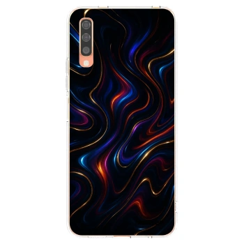Picasee silikonový průhledný obal pro Samsung Galaxy A70 A705F - Noir