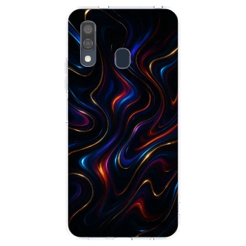 Picasee silikonový průhledný obal pro Samsung Galaxy A40 A405F - Noir