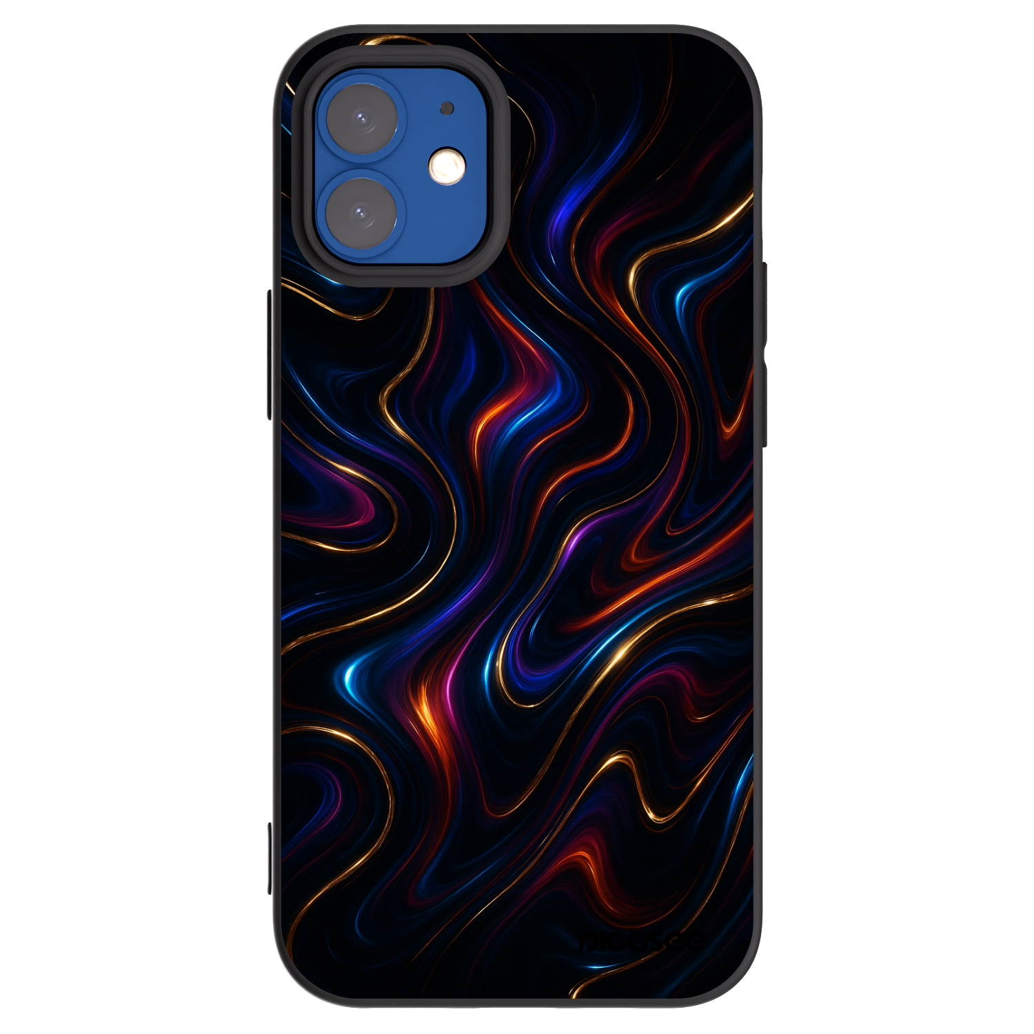 Picasee silikonový černý obal pro Apple iPhone 12 mini - Noir