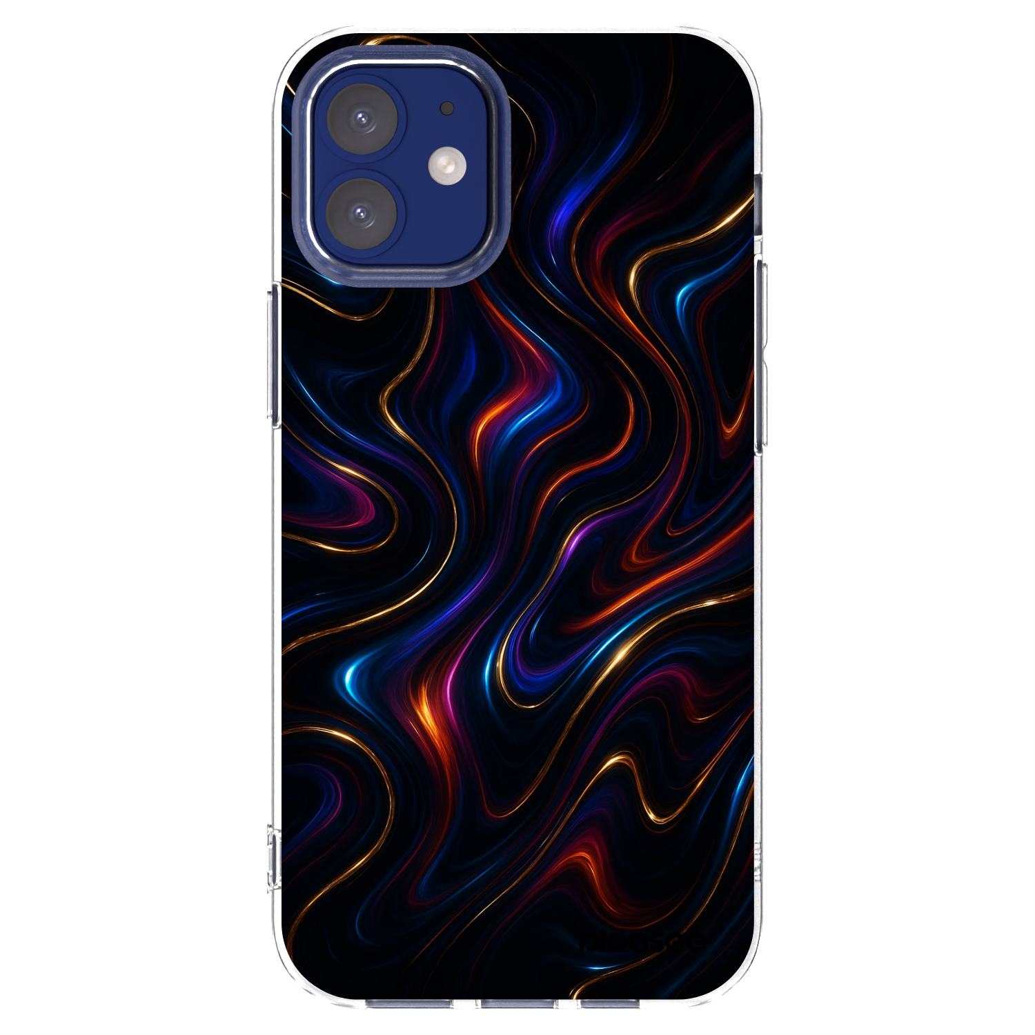 Picasee silikonový průhledný obal pro Apple iPhone 12 mini - Noir