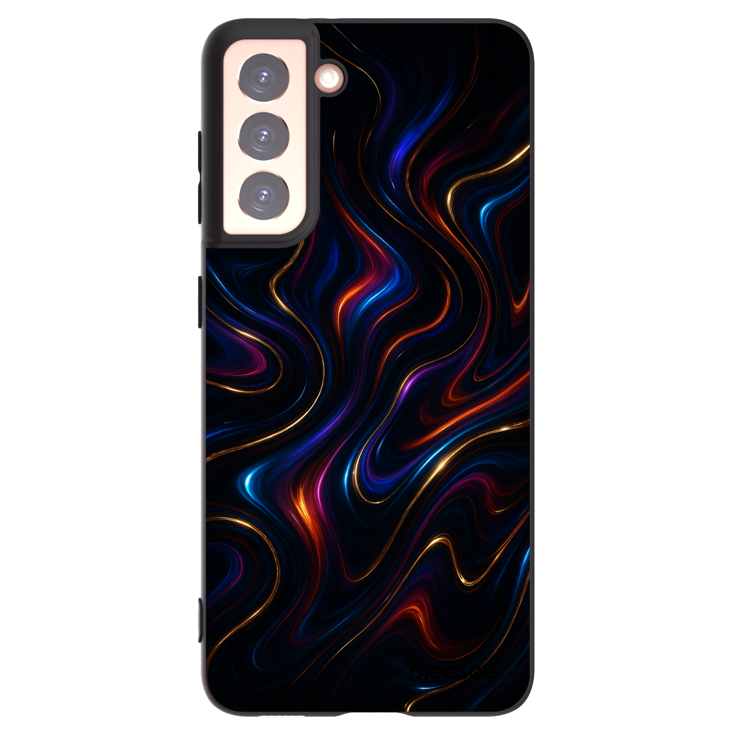 Picasee silikonový černý obal pro Samsung Galaxy S21 5G G991B - Noir