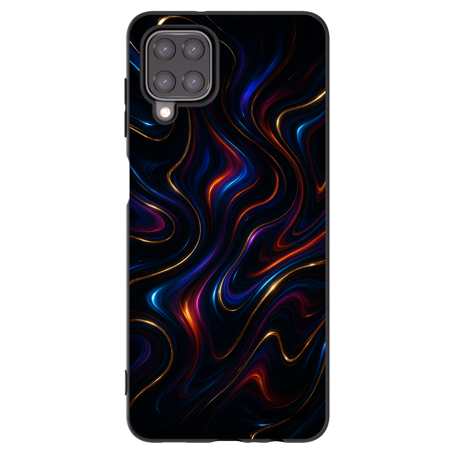 Picasee silikonový černý obal pro Samsung Galaxy A12 A125F - Noir
