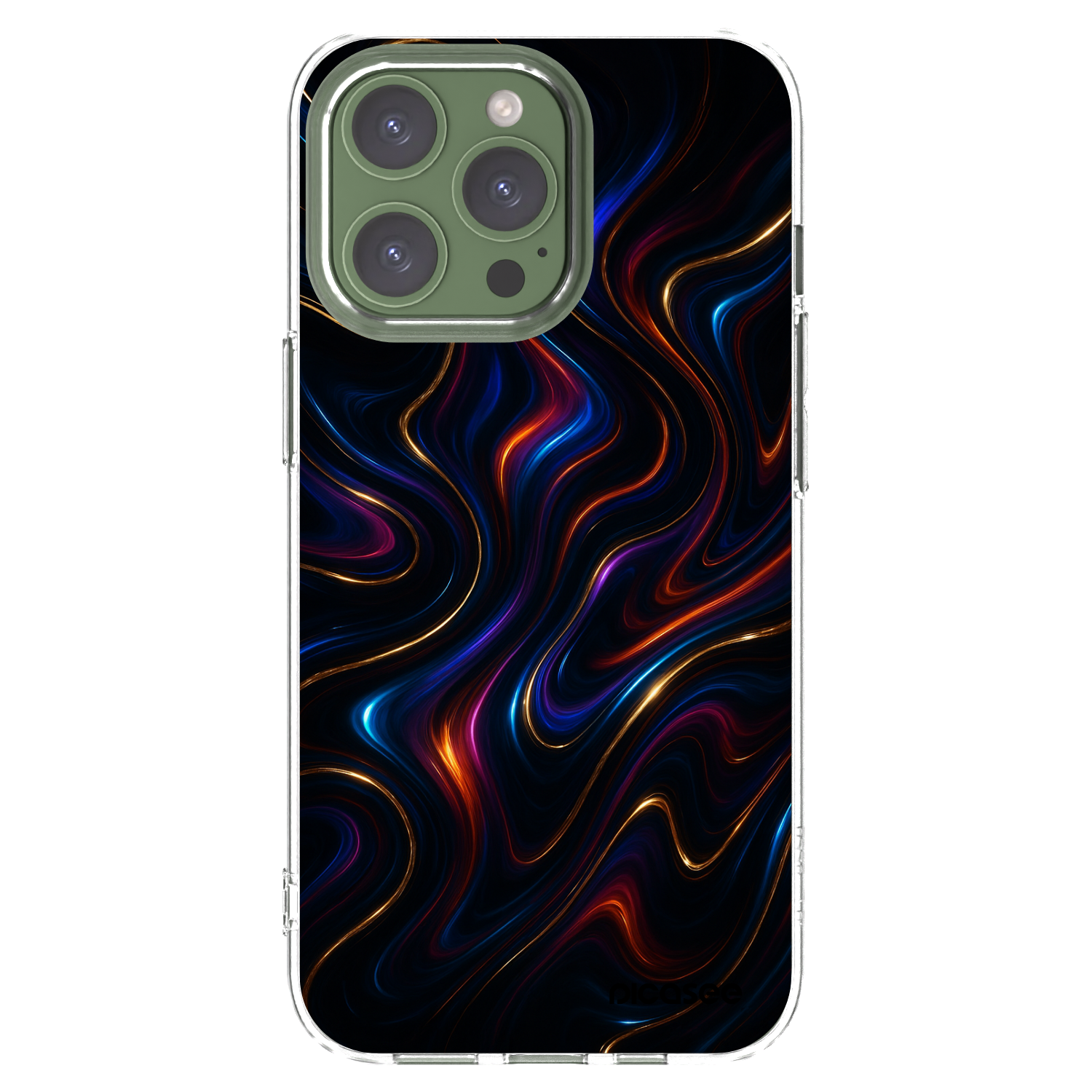 Picasee silikonový průhledný obal pro Apple iPhone 13 Pro - Noir