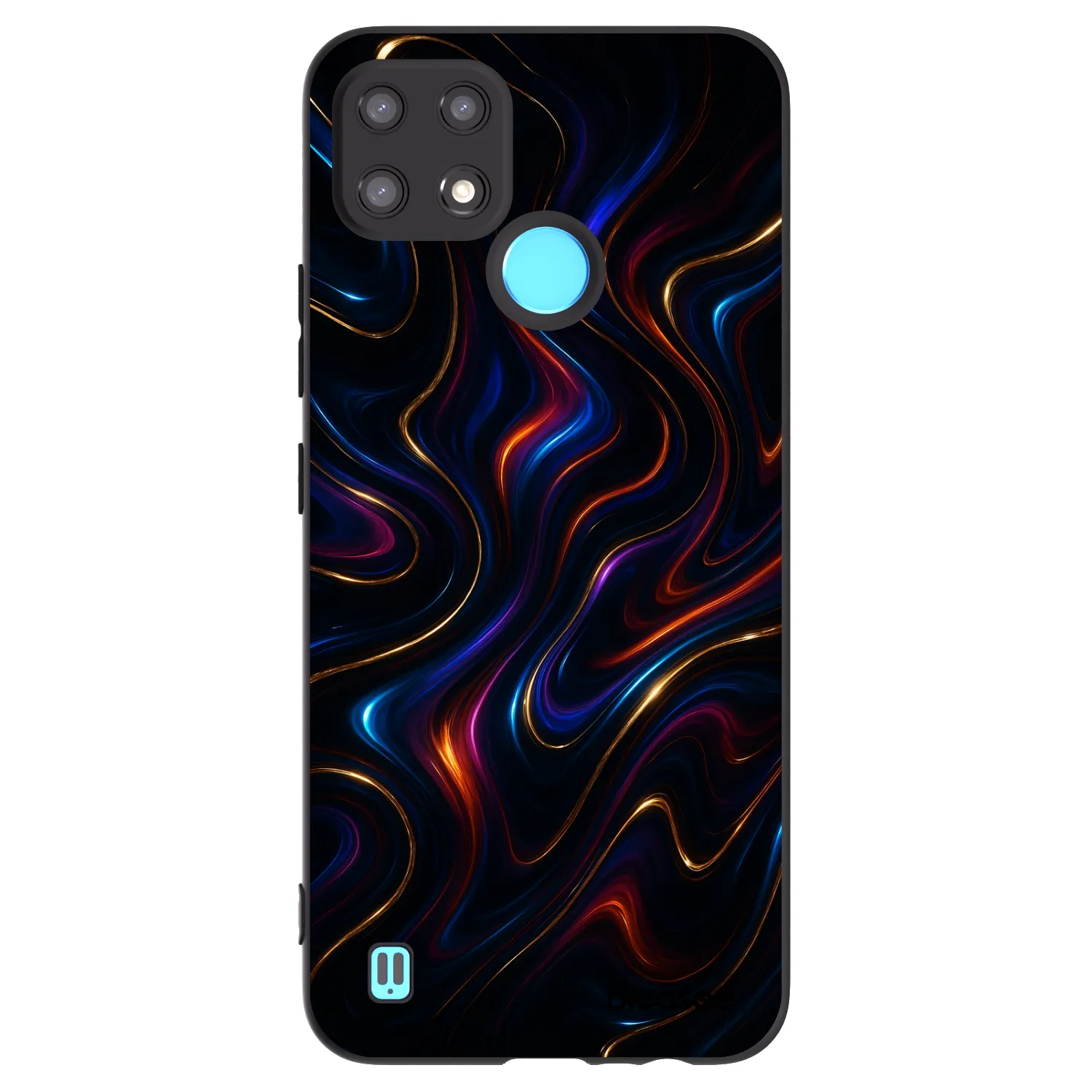 Picasee silikonový černý obal pro Realme C21 - Noir