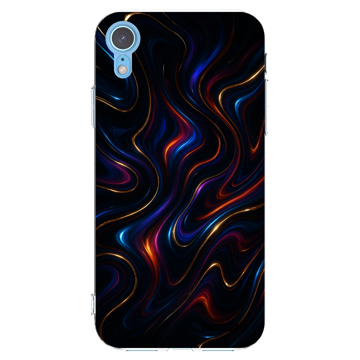 Picasee silikonový průhledný obal pro Apple iPhone XR - Noir