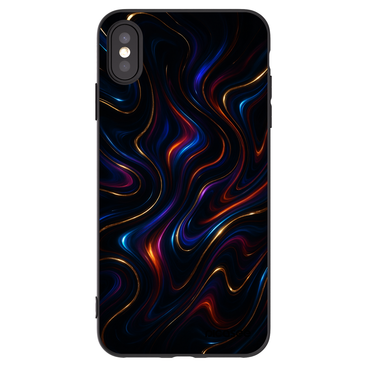 Picasee silikonový černý obal pro Apple iPhone XS Max - Noir