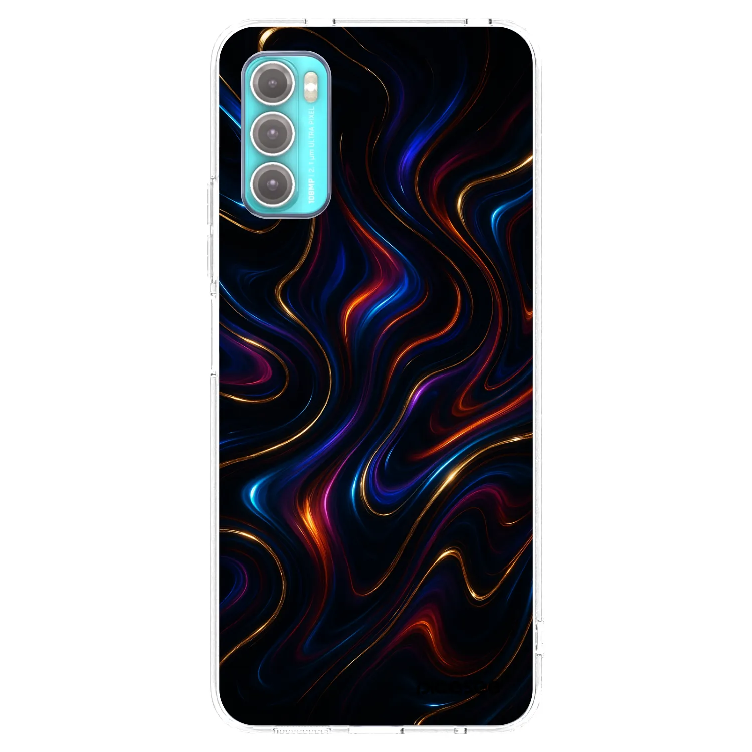 Picasee silikonový průhledný obal pro Motorola Moto G60 - Noir