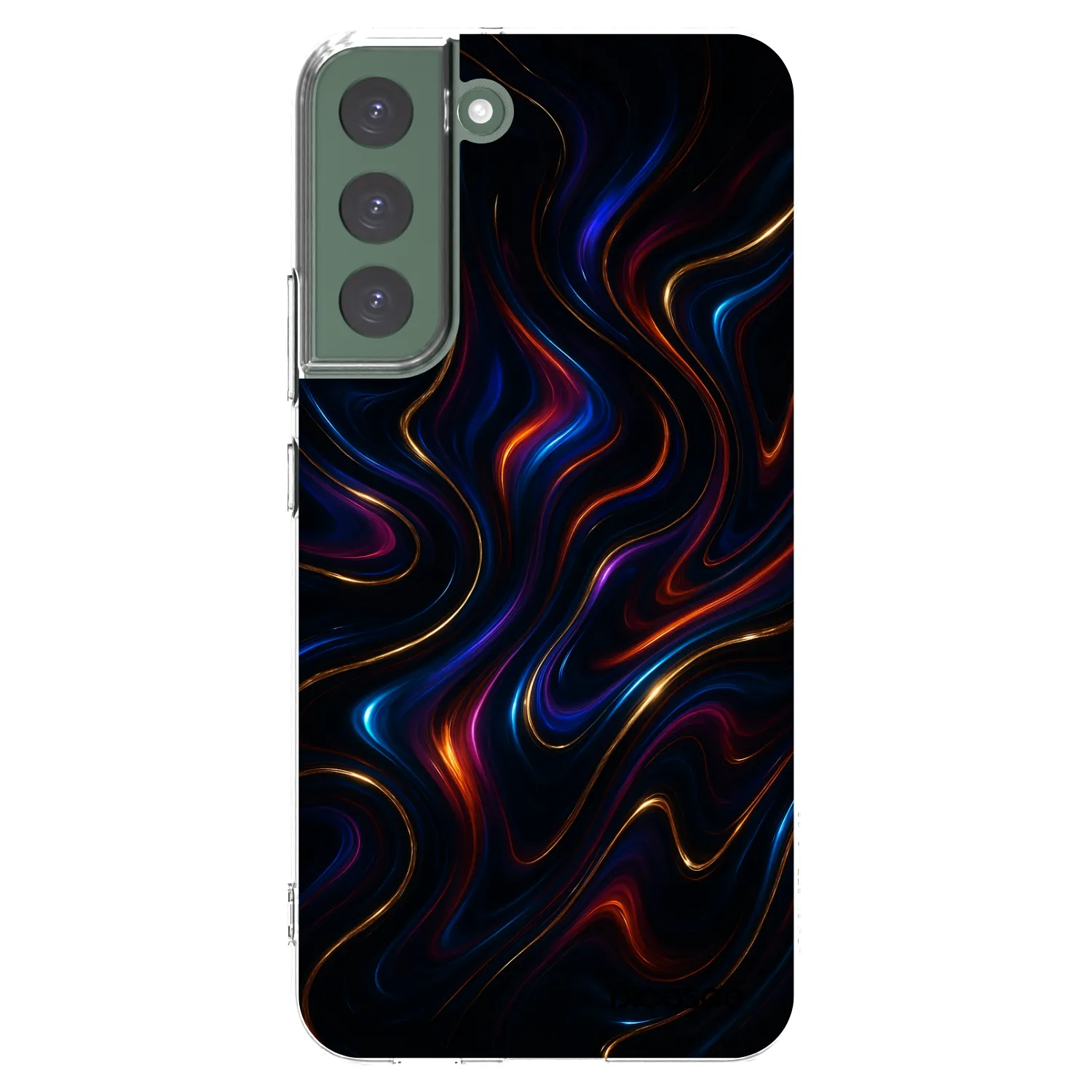 Picasee silikonový průhledný obal pro Samsung Galaxy S22+ 5G - Noir