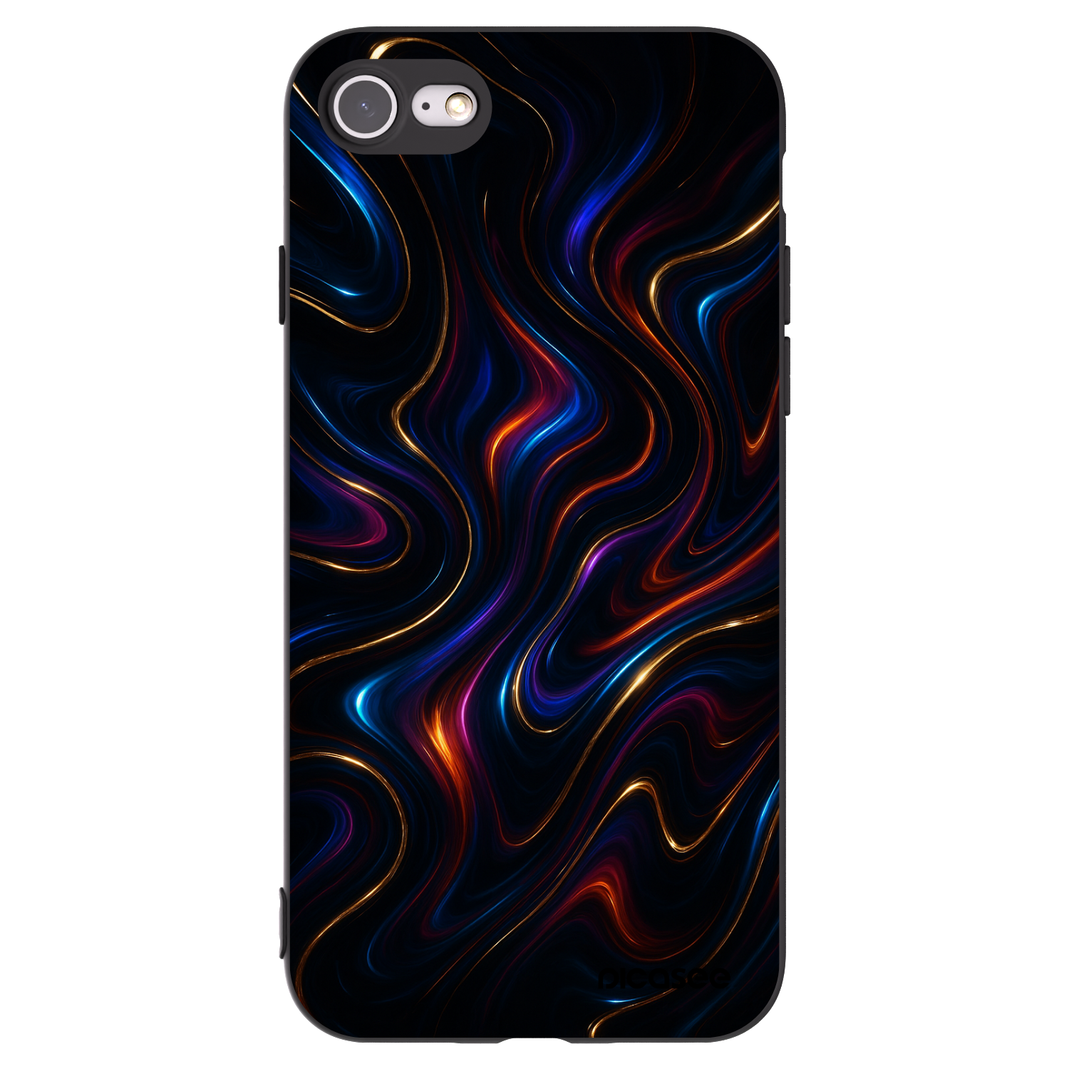 Picasee silikonový černý obal pro Apple iPhone SE 2022 - Noir