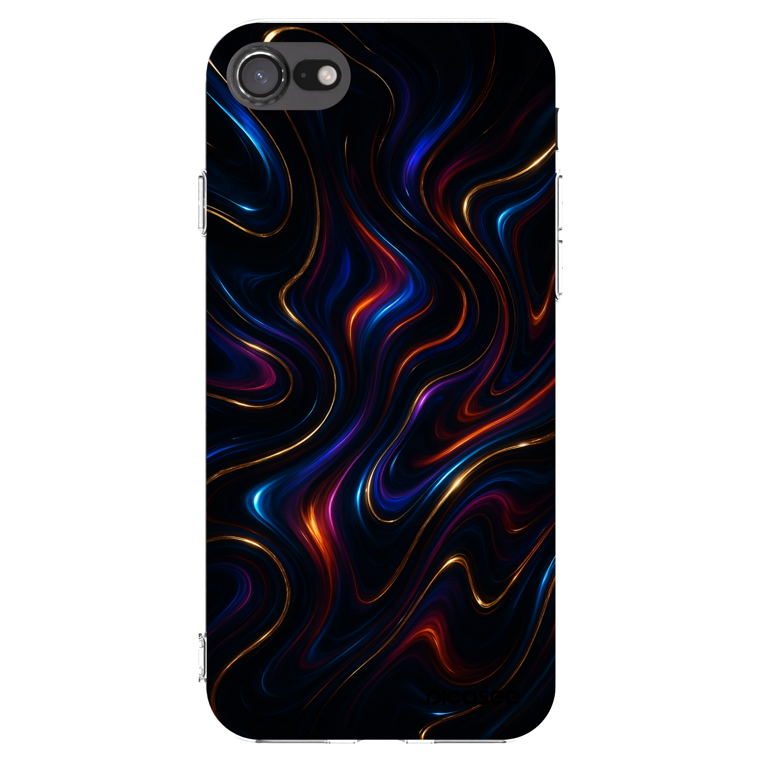 Picasee silikonový průhledný obal pro Apple iPhone SE 2022 - Noir