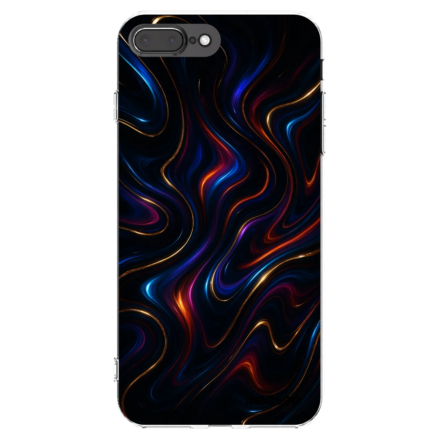 Picasee silikonový průhledný obal pro Apple iPhone 8 Plus - Noir