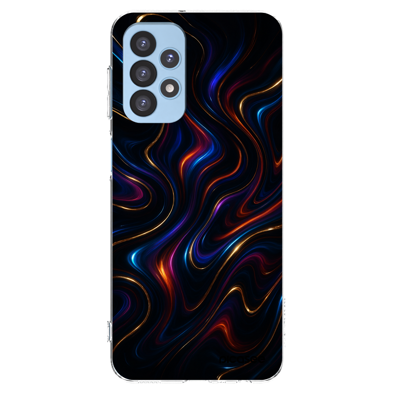 Picasee silikonový průhledný obal pro Samsung Galaxy A23 A235F 4G - Noir