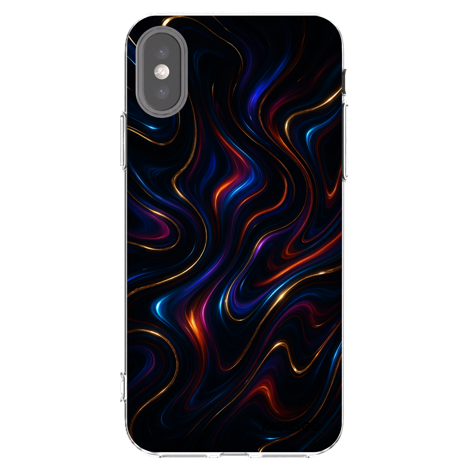 Picasee silikonový průhledný obal pro Apple iPhone X/XS - Noir