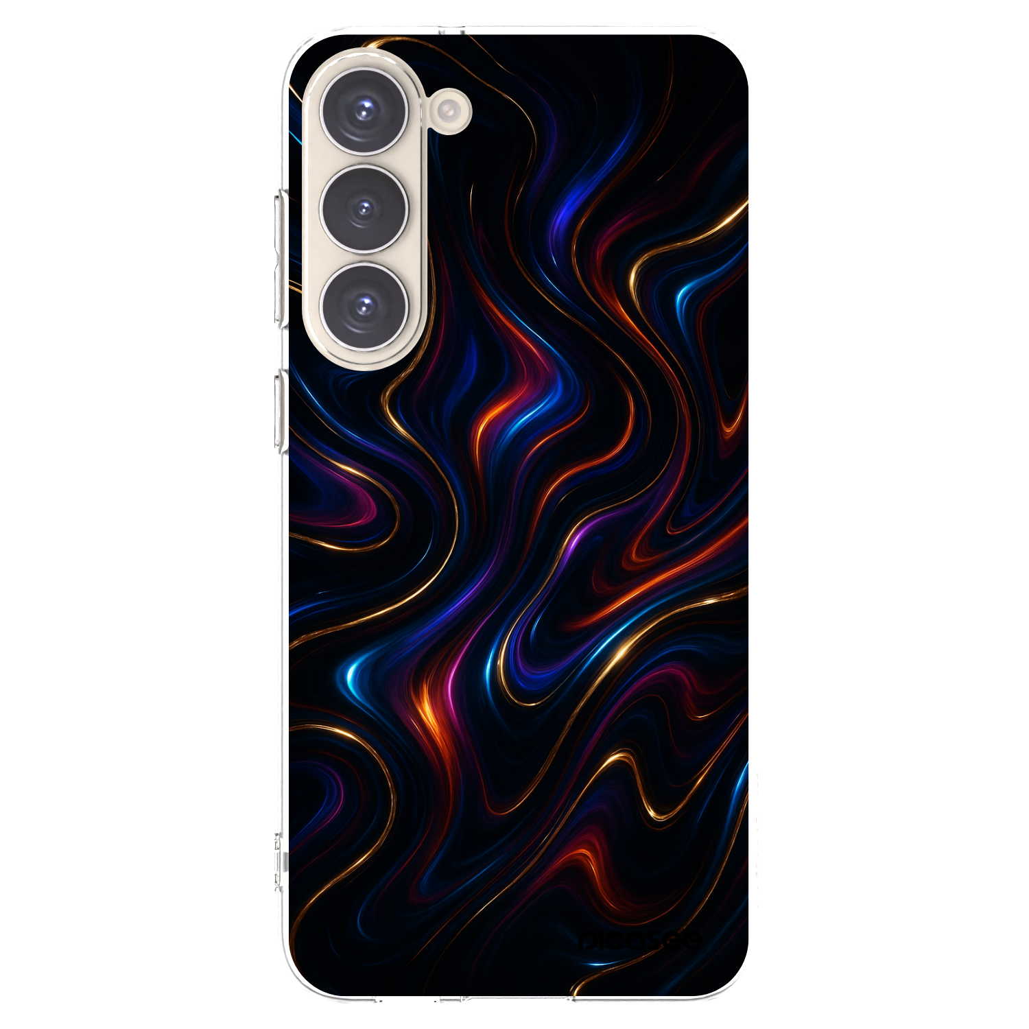 Picasee silikonový průhledný obal pro Samsung Galaxy S23+ 5G - Noir