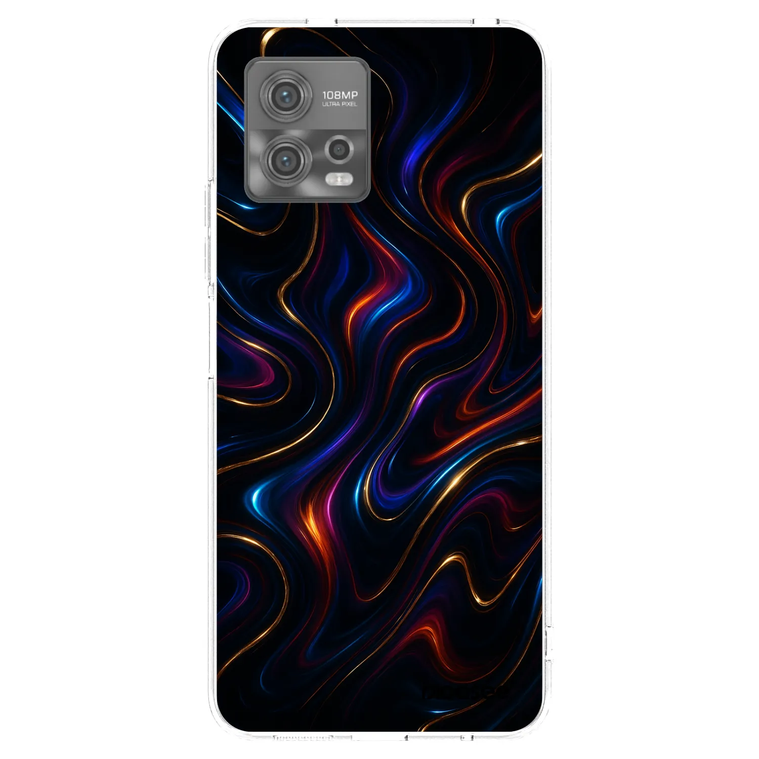 Picasee silikonový průhledný obal pro Motorola Moto G72 - Noir