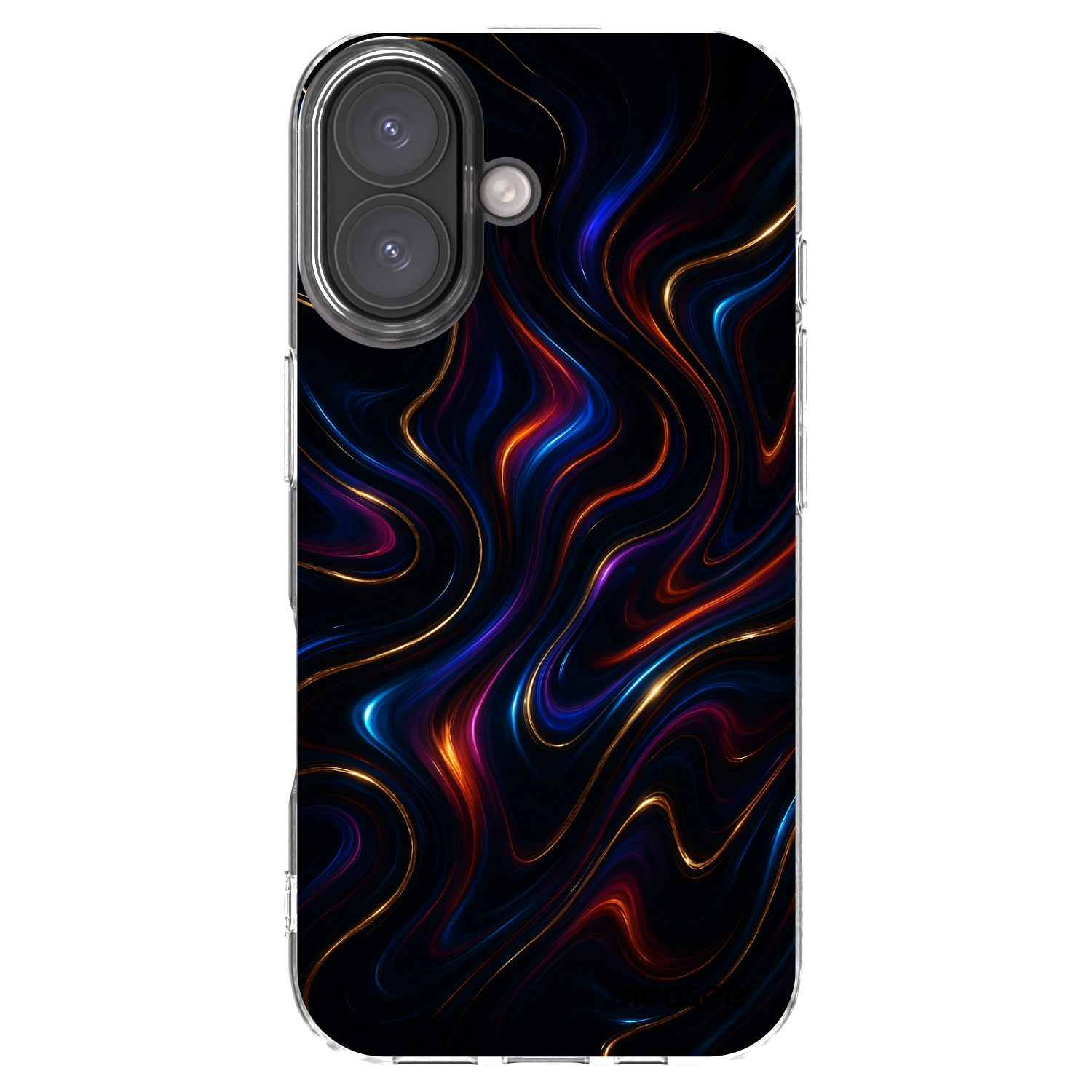 Picasee silikonový průhledný obal pro Apple iPhone 16 - Noir