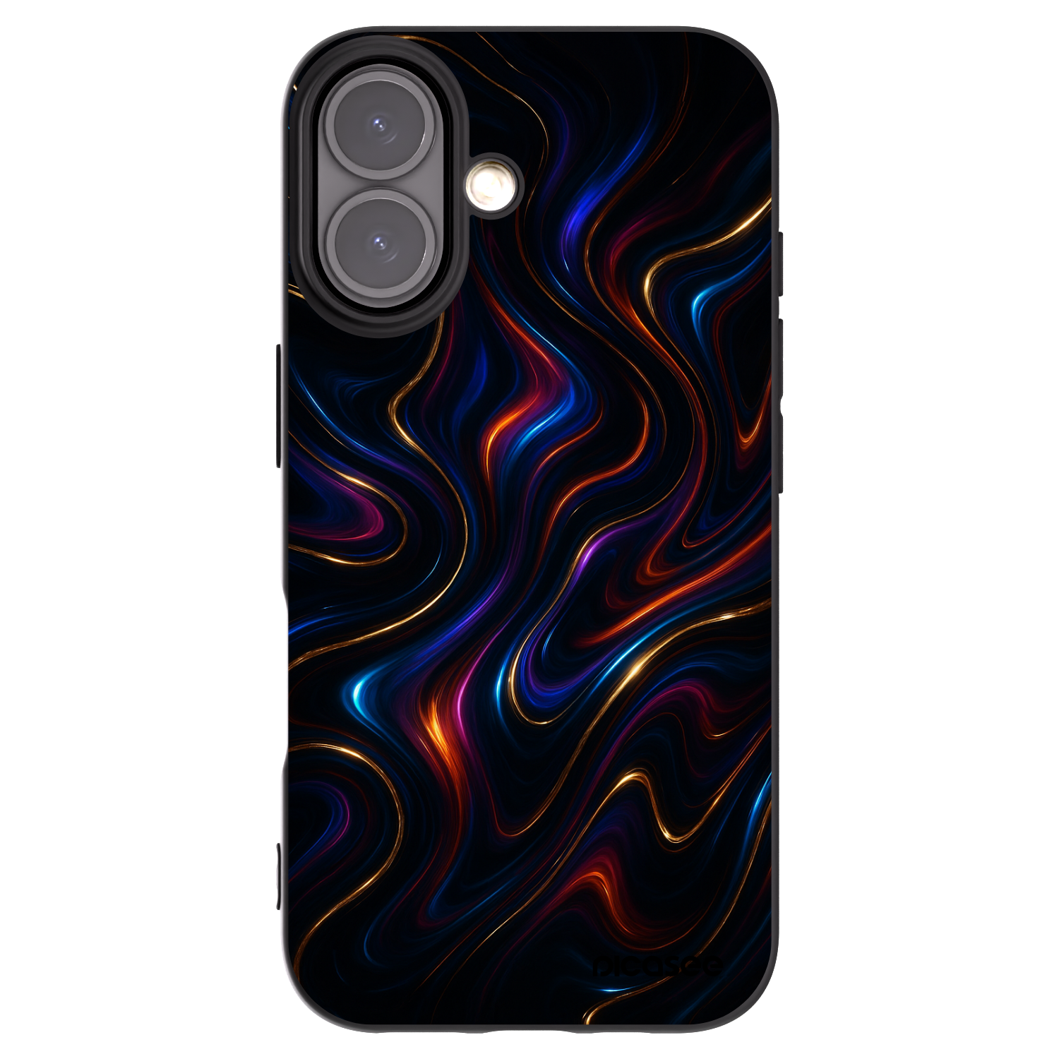 Picasee silikonový černý obal pro Apple iPhone 16 - Noir