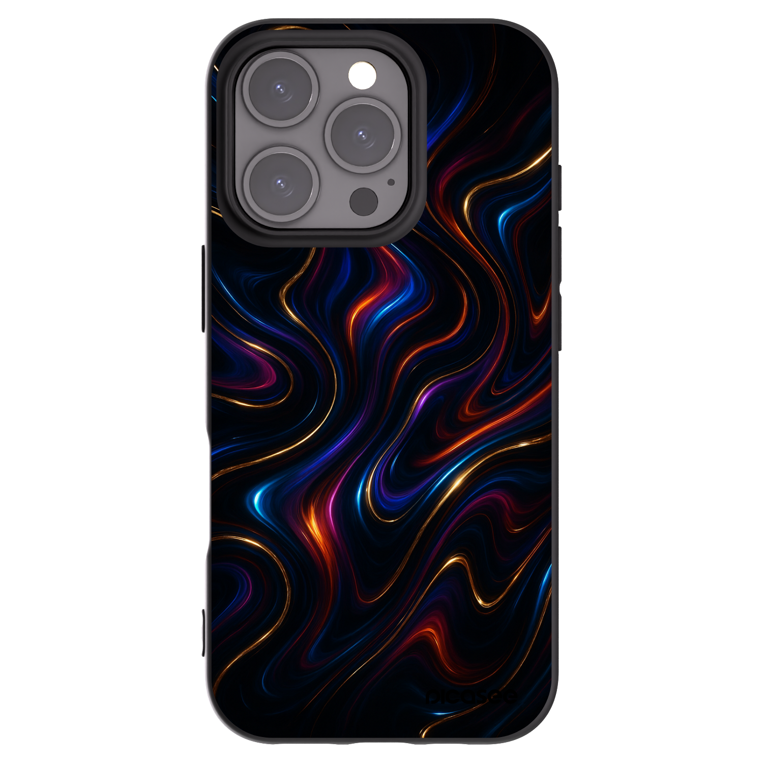Picasee silikonový černý obal pro Apple iPhone 16 Pro - Noir