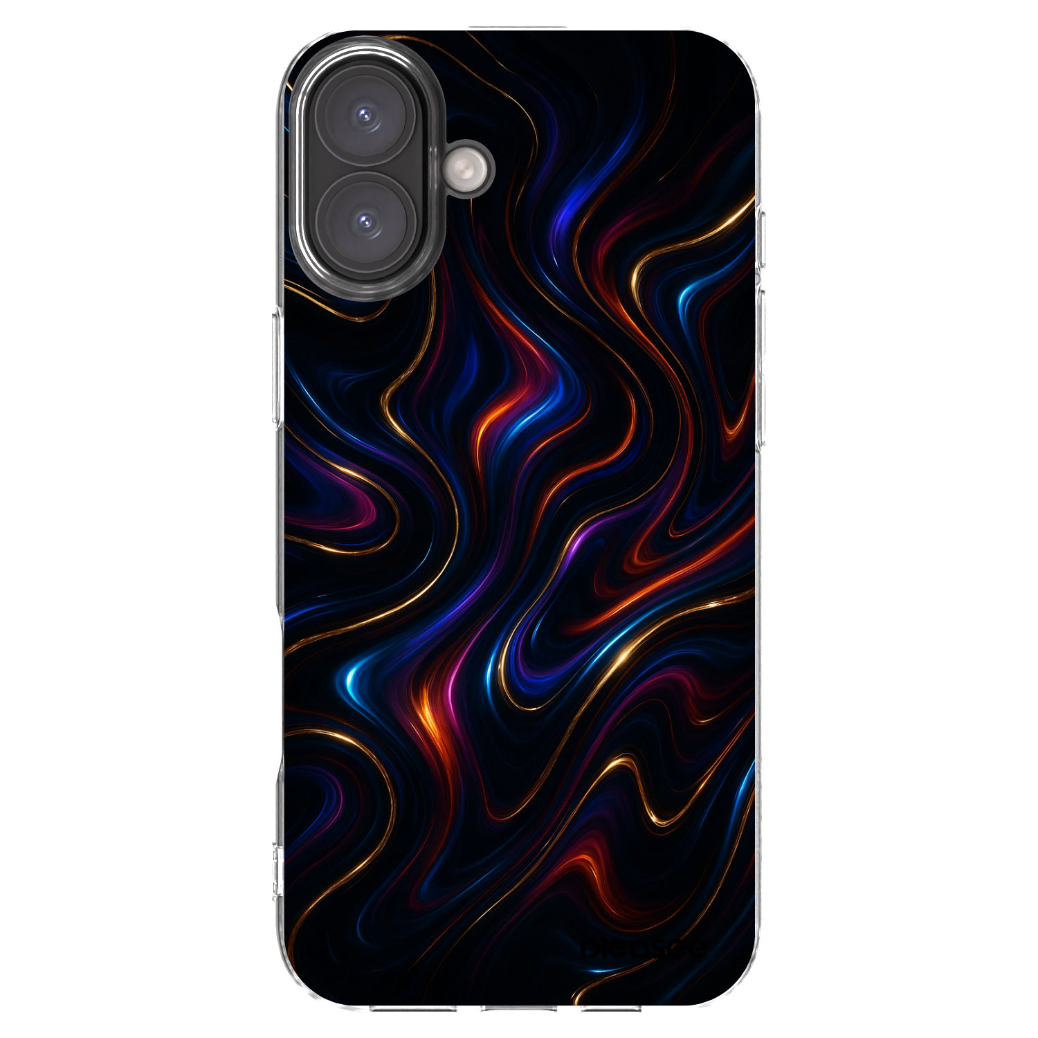 Picasee silikonový průhledný obal pro Apple iPhone 16 Plus - Noir