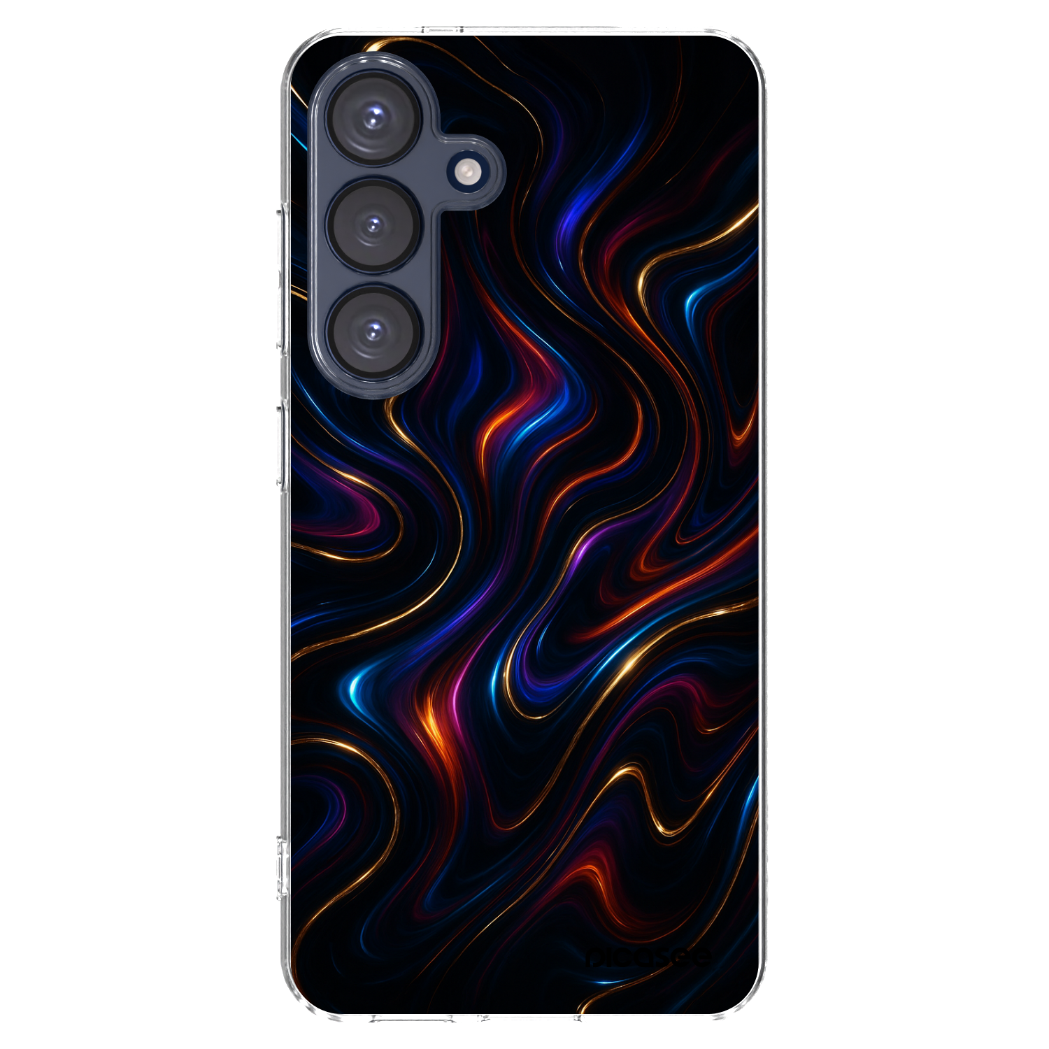 Picasee silikonový průhledný obal pro Samsung Galaxy S25 5G - Noir