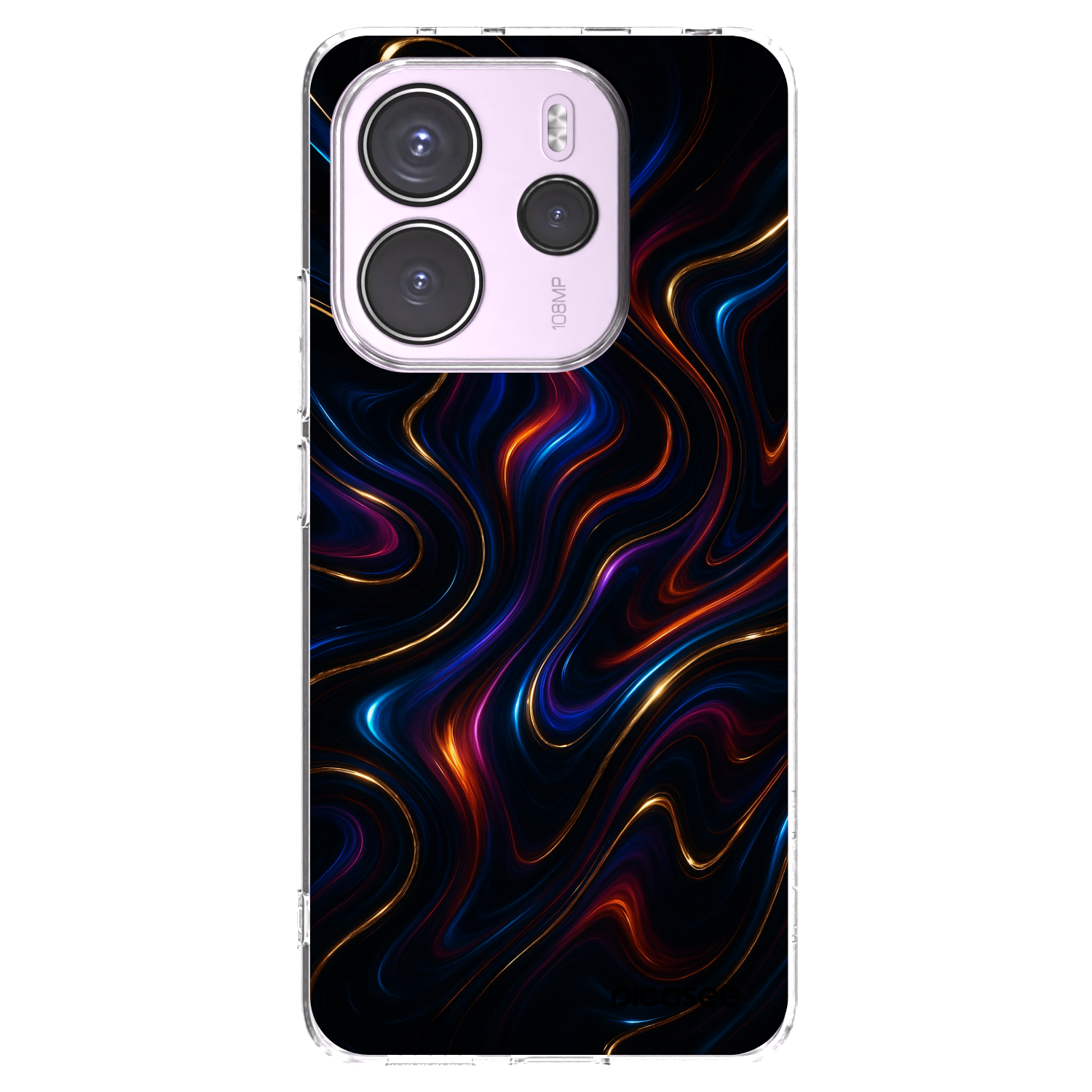 Picasee silikonový průhledný obal pro Xiaomi Redmi Note 14 4G - Noir