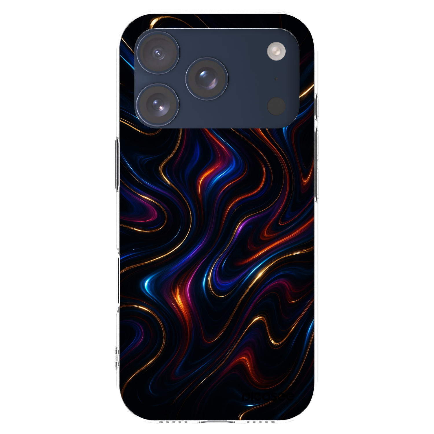 Picasee silikonový průhledný obal pro Apple iPhone 17 Pro - Noir