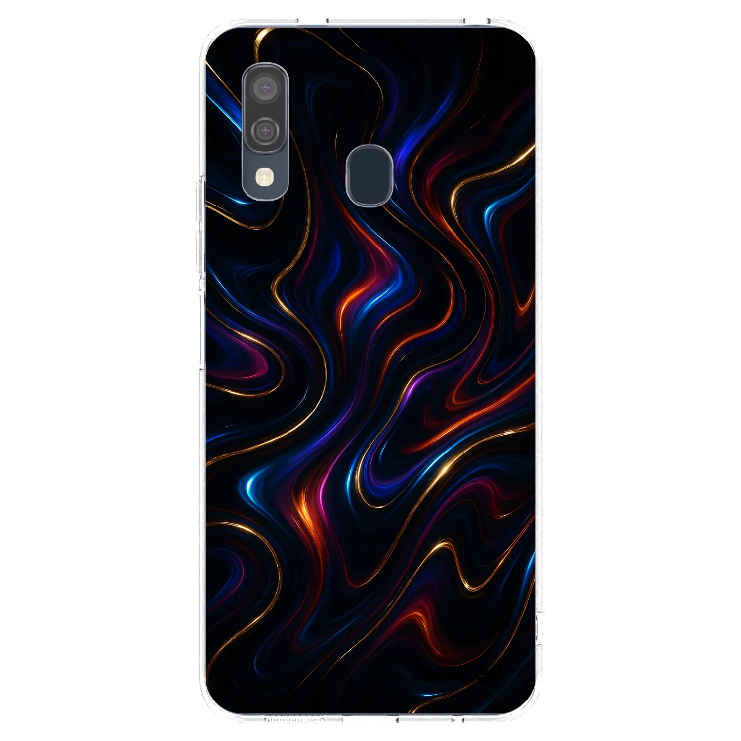 Picasee silikonový průhledný obal pro Samsung Galaxy A40 A405F - Noir