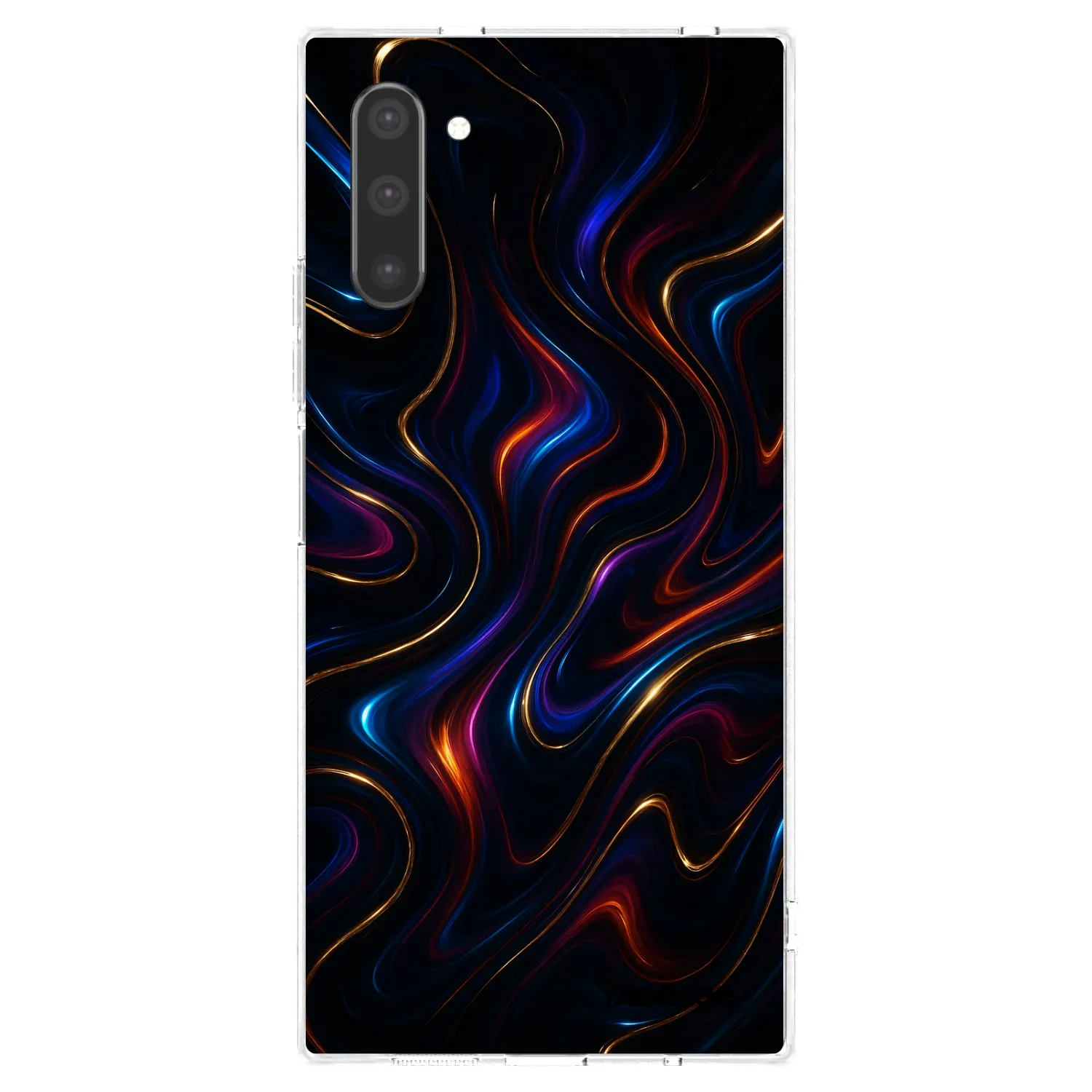 Picasee silikonový průhledný obal pro Samsung Galaxy Note 10 N970F - Noir