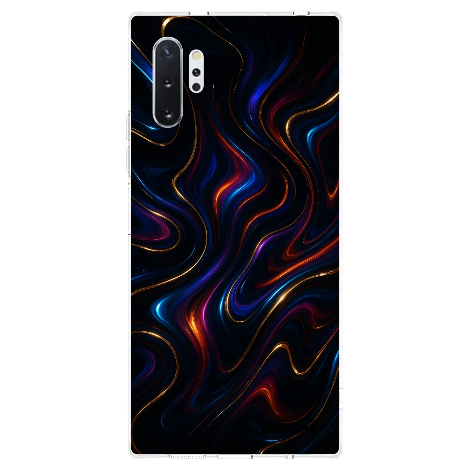 Picasee silikonový průhledný obal pro Samsung Galaxy Note 10+ N975F - Noir