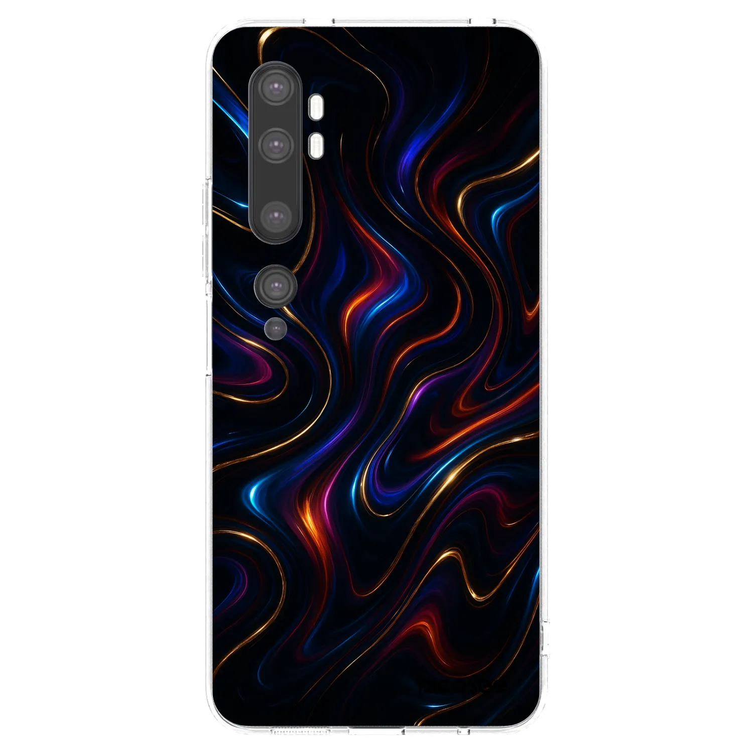 Picasee silikonový průhledný obal pro Xiaomi Mi Note 10 (Pro) - Noir