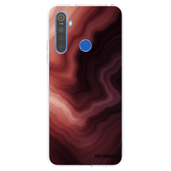 Picasee silikonový průhledný obal pro Realme 5 - Rouge