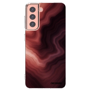 Picasee silikonový průhledný obal pro Samsung Galaxy S21 5G G991B - Rouge