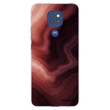 Picasee silikonový průhledný obal pro Motorola Moto G9 Play - Rouge