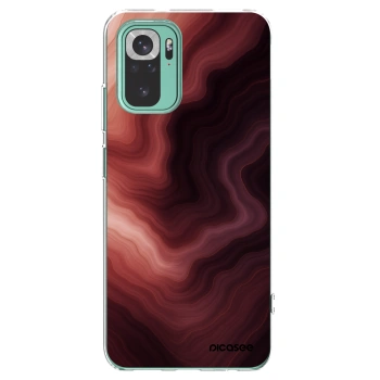 Picasee silikonový průhledný obal pro Xiaomi Redmi Note 10 Pro - Rouge