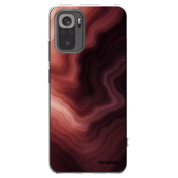 Picasee silikonový průhledný obal pro Xiaomi Redmi Note 10S - Rouge