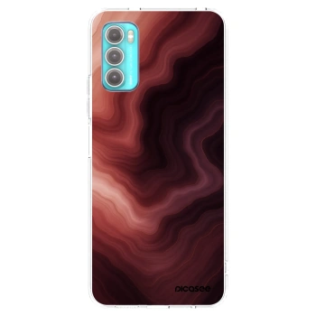 Picasee silikonový průhledný obal pro Motorola Moto G60 - Rouge
