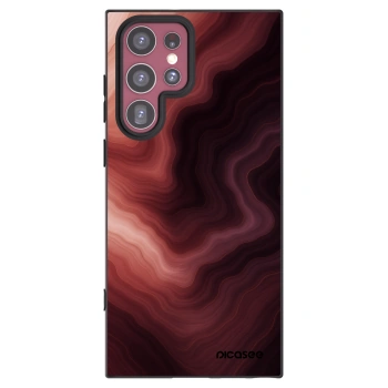 Picasee silikonový černý obal pro Samsung Galaxy S22 Ultra 5G - Rouge