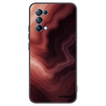 Picasee silikonový černý obal pro OPPO Reno 5 5G - Rouge
