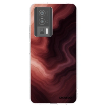 Picasee silikonový průhledný obal pro Xiaomi Poco F5 Pro 5G - Rouge