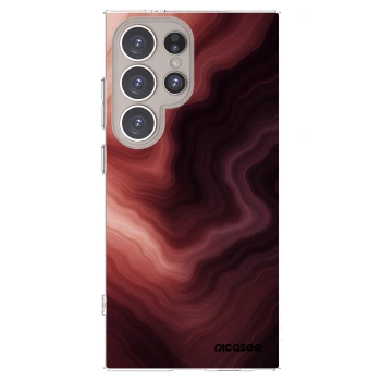Picasee silikonový průhledný obal pro Samsung Galaxy S24 Ultra S928B 5G - Rouge