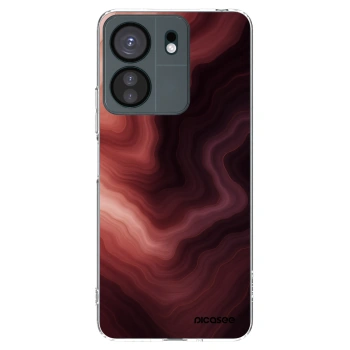 Picasee silikonový průhledný obal pro Xiaomi Redmi 13C 4G - Rouge